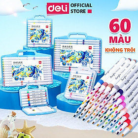 [MỚI] Bút Sơn Acrylic Marker Deli THÊM 80% MỰC - 12/24/36/48/64 Màu Tô Trên Mọi Chất Liệu DIY Vẽ Giày Vải Chai Lọ Nhựa - 36 màu tăng size nhỏ