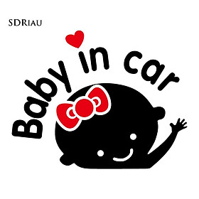 Miếng Dán Trang Trí Xe Ô Tô Hình Chữ Baby In Car