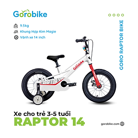 Xe Đạp Trẻ Em Goro Bikes Raptor 14 - Bánh 14 inch 3-5 Tuổi Cao 90-115Cm