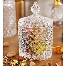 Mua Thố Mứt Thủy Tinh Kim Cương Đường kính 8cm | DSTG1030-3.5