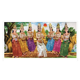 Mua Tranh đính đá Cô Gái Thái A006 (120x60) chưa đính