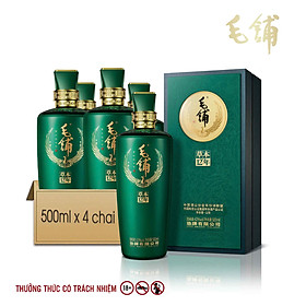 MAOPU Thùng 4 chai Kiều mạch Thảo Mộc 12 năm 42% 500ml