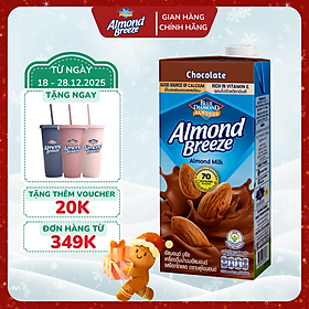 Sữa Hạt Hạnh Nhân ALMOND BREEZE vị Chocolate Hộp 946ml