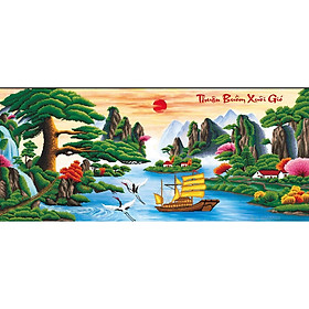 Mua Tranh đính đá Thuận Buồm Xuôi Gió (121*52cm) chưa đính