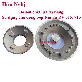 Sen chia lửa Rinnai, Sử dụng cho dòng bếp RV-615SLIM, RV-715SLIM ( Mặt men, mặt kính )
