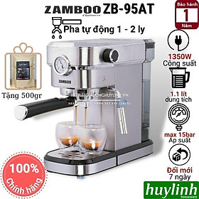 Máy pha cà phê Zamboo ZB-95AT - Tặng 500gr cafe - Model 2021