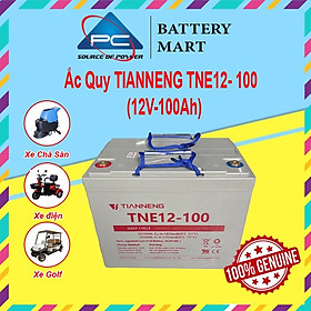 Ắc Quy Thiên Năng Tianneng TNE12-100 (12V - 100Ah),  ắc quy dùng cho xe điện, xe golf, xe chà sàn