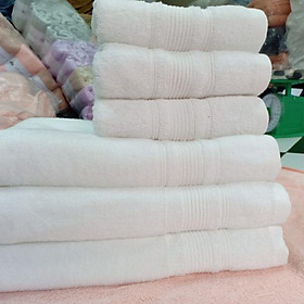 Mua Set gồm 1 khăn tắm to và 1 khăn lau tóc cùng màu