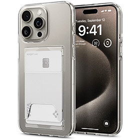 Ốp lưng cho iPhone 15/ 15 Plus/ 15 Pro/15 Pro Max Spigen Crystal Slot Dual - Hàng chính hãng