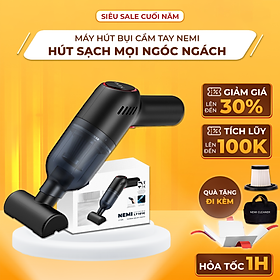 Mua Máy Hút Bụi Không Dây Mini NEMI Lực Hút 12000 PA  Thiết Kế Cầm Tay  Tích Hợp 3 Đầu Hút Dùng Liên tục 45 Phút
