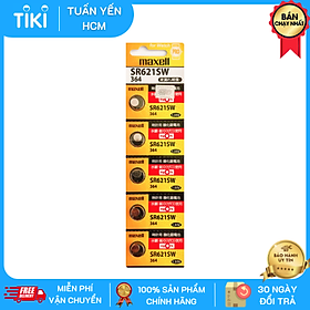 Pin Đồng hồ đeo tay Maxell SR621SW 1.55V 364 vỉ 5 viên