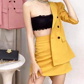 Sét áo vest kèm áo ống chân váy