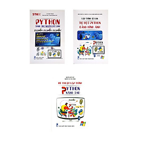 Combo python dành cho người bắt đầu + lập trình cơ bản - tự học python bằng hình ảnh + kỹ thuật lập trình python nâng cao