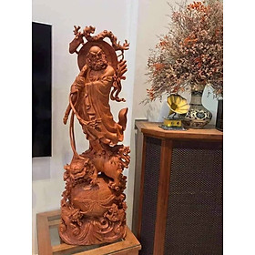 Mua Tượng đạt ma sư tổ bằng gỗ hương đá kt cao 80 ×25×15cm