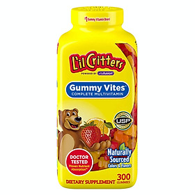 Kẹo dẻo đa Vitamin thiết yếu cho bé - L’il Critters Gummy Vites 300 viên mẫu mới