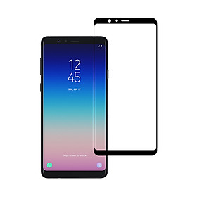 Miếng Dán Kính Cường Lực cho Samsung Galaxy A8 Star - Full màn hình - Màu Đen - Hàng Chính Hãng