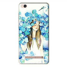 Ốp Lưng Dành Cho Điện Thoại Xiaomi Redmi 4A - Cô Gái Lá Xanh