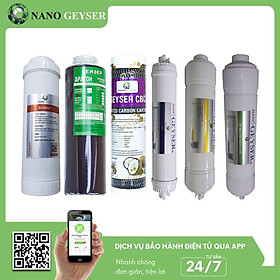 Mua Bộ 6 lõi lọc nước dùng cho máy Nano Geyser Eco Max - Hàng Chính Hãng