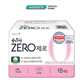 Băng Vệ Sinh Soonsohanmyeon Zero Mặt Bông Siêu Mỏng Cánh 23cm 18 Miếng
