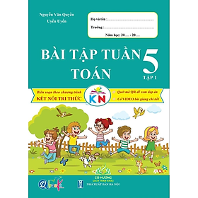 Sách Bài tập tuần Toán 5 - Tập 1 - Kết Nối Tri Thức - QBooks - Bản Quyền #huongbook