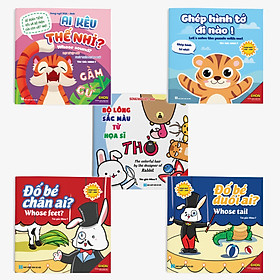 Hình ảnh sách Combo 5 cuốn Ehon Động vật (Song ngữ Anh - Việt) (Dành cho bé 0 - 4 tuổi)