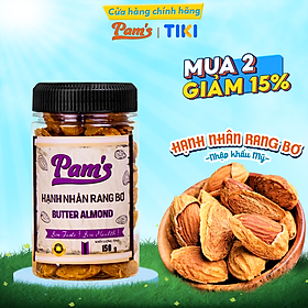 Hạnh nhân rang bơ nhập khẩu mỹ pams 150g/hũ