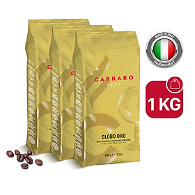 Combo 3 Cà phê hạt Carraro Globo Oro