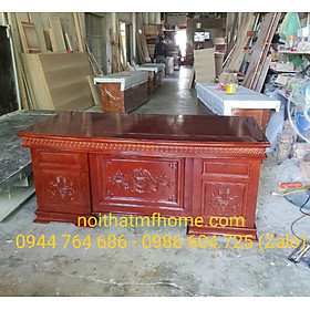 Mua Bàn làm việc bàn giám đốc  bàn lãnh đạo gỗ sồi tự nhiên cao cấp 1m8x90