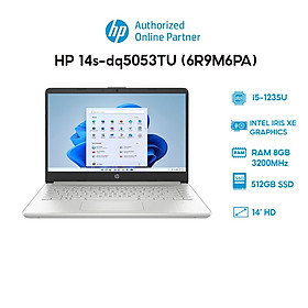 Laptop HP 14s-dq5053TU (6R9M6PA) (i5-1235U | 8GB | 512GB | Intel Iris Xe Graphics | 14' HD | Win 11) Hàng chính hãng