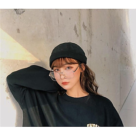 Nón tròn trơn ngắn HIP HOP thời trang - N154.OBI
