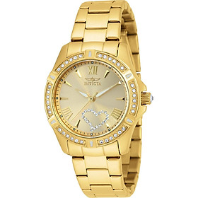 Invicta Women's 21384 Angel Crystal-Accented 18k Gold Ion-Plated Stainless Steel Watch