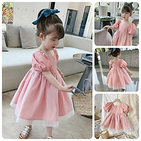 VT34Size90-140 (12-30kg)Váy đầm xoè bé gái - Kiểu dáng công chúaThời trang trẻ Em hàng quảng châu