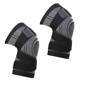 2 Knee Support  Compression Sleeve Running  Patella Stabilizer