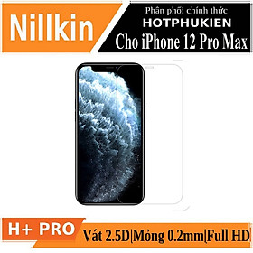 Mua Miếng dán màn hình kính cường lực iPhone 12 Pro Max (6.7 inch) hiệu Nillkin Amazing H+ Pro mỏng 0.2 mm  vát cạnh 2.5D  chống trầy  chống va đập - Hàng chính hãng
