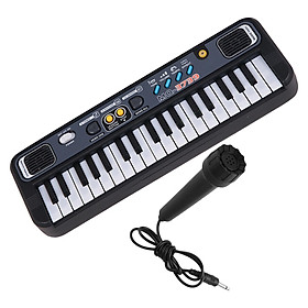 37 Key Mini Portable Digital Electric Piano Keyboard with 24 Demo Songs Musical Gift for Beginners Educational Toys