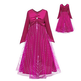 HM0673 - Đầm công chúa Elsa Frozen II màu hồng