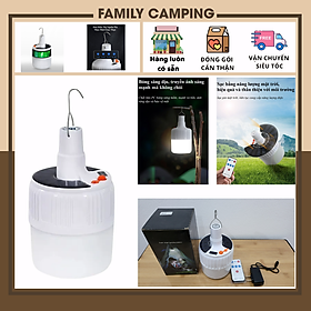 Mua Đèn LED cắm trại ngoài trời siêu sáng  sạc bằng năng lượng mặt trời có điều khiển nhiều chế độ (Có ảnh + Video)