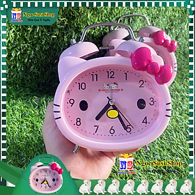 Mua  RẤT BỀN  ĐỒNG HỒ MÈO HELLO KITTY 2 CHUÔNG SIÊU ĐẸP SIZE LỚN - DÙNG ĐỂ BÁO THỨC ĐỂ BÀN