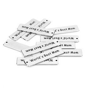 5pcs Inspiration Words Charms Craft Supplies Beads Charms Pendants for Crafting, Jewelry Findings Making Accessory for DIY Necklace Bracelet