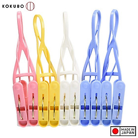 Set 10 kẹp quần áo có dây treo tiện lợi Kokubo Color Cruise - Hàng nội địa Nhật Bản nhập khẩu