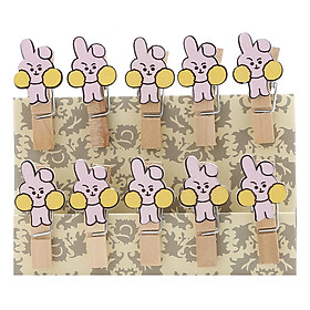 Bộ Kẹp Ảnh Gỗ -  Thỏ Cooky (9 x 12 cm)