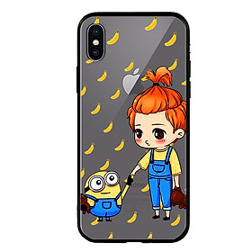 Ốp lưng viền TPU cao cấp cho điện thoại Iphone X - Minion 05