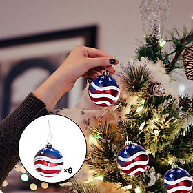 Christmas Ball Ornaments July of 4th Hanging Independence Day Party Decor Christmas Ornaments Patriotic Holiday  Decorations