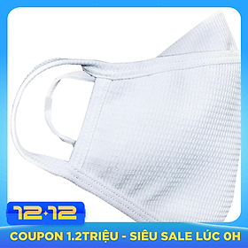 Khẩu Trang Vải Cao Cấp Màu Trắng - Sản Phẩm Vải Co Giãn Tốt Không Gây Đau Tai Khi Sử Dụng Lâu