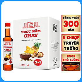 Nước mắm chay 3 trong 1 Làng Chài Xưa (01 chai) 525ml trái thơm nấm ngọt đậu nành 300 năm truyền thống