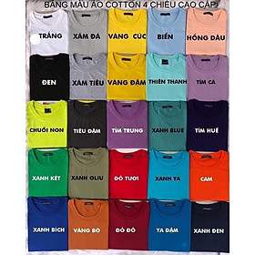 Áo thun Trơn Nữ Cotton Cao Cấp JK Dày Mềm Mịn Nhiều Màu