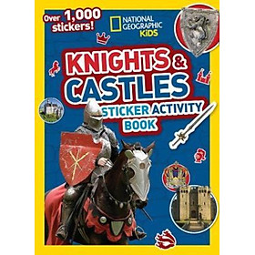 Hình ảnh Sách - Knights and Castles Sticker Activity Book : Colouring, Counti by National Geographic Kids (US edition, paperback)