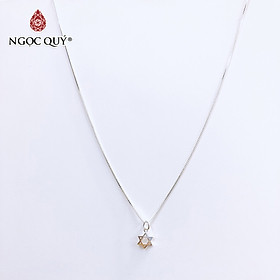 Dây chuyền bạc mặt sao 6 cánh - Ngọc Quý Gemstones