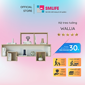 Mua Kệ trang trí phòng khách gỗ công nghiệp SMLIFE Wallia