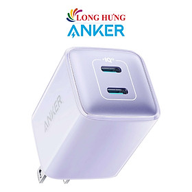 Cốc sạc Anker 521 Nano Pro 40W 2Type-C PiQ 3.0 PD A2038 - Hàng chính hãng